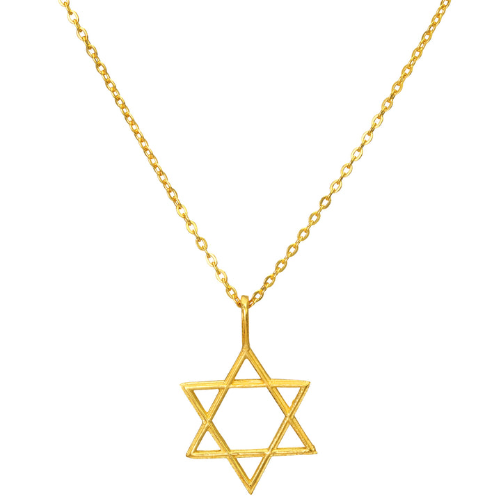Hexagramm Anhänger aus hochwertig vergoldetem Sterling Silber von ETERNAL BLISS