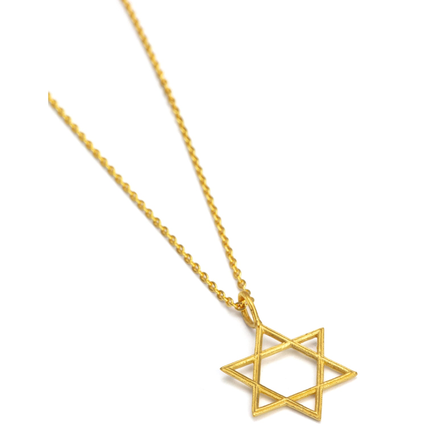 Hexagram pendant made of high-quality gold-plated sterling silver from ETERNAL BLISS