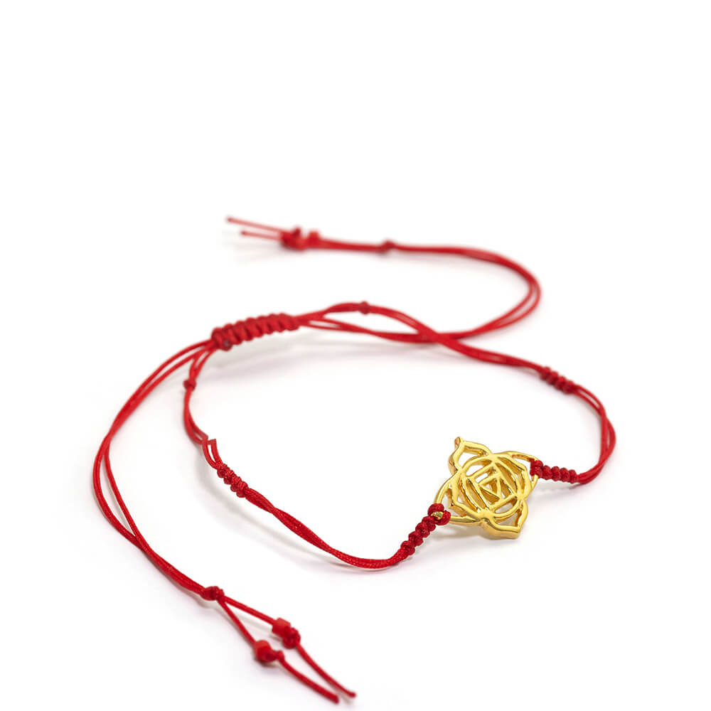Wurzel Chakra Armband mini vergoldet  von ETERNAL BLISS - Spiritueller Schmuck