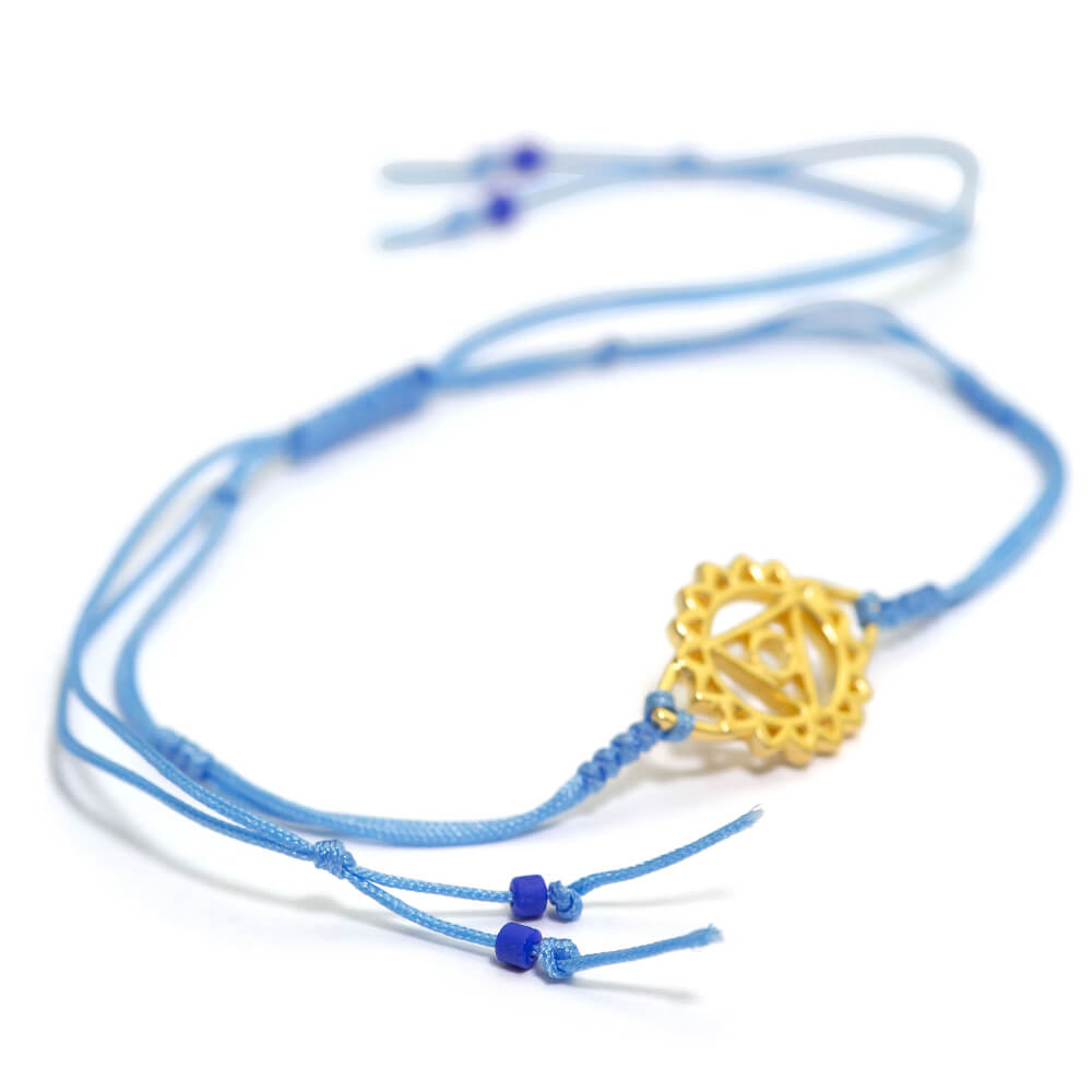 Throat Chakra bracelet mini gold-plated by ETERNAL BLISS - Spiritual Jewellery