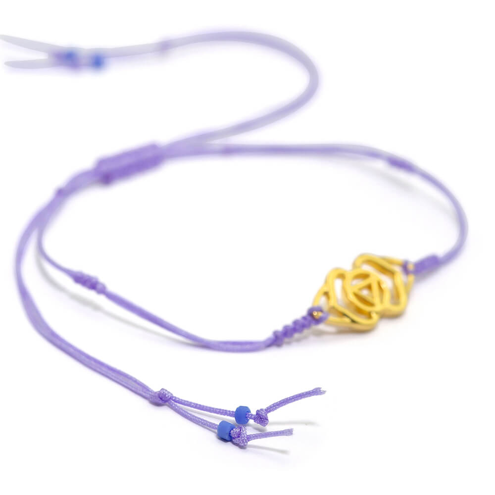 Third Eye Chakra bracelet mini gold-plated by ETERNAL BLISS - Spiritual Jewellery