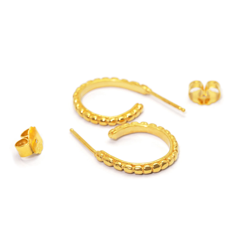 Gold-plated indian earrings by ETERNAL BLISS - Spiritual Jewellery