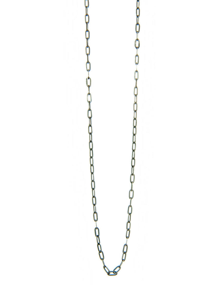 Schmuckkette gestreckte Ankerkette aus Sterling Silber patiniert in 2mm Stärke von Eternal Bliss