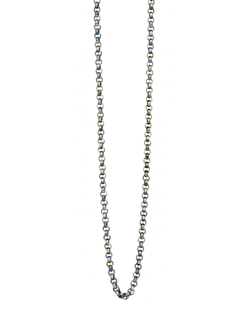 Halskette Erbskette aus Sterling Silber patiniert in 3mm Stärke von Eternal Bliss