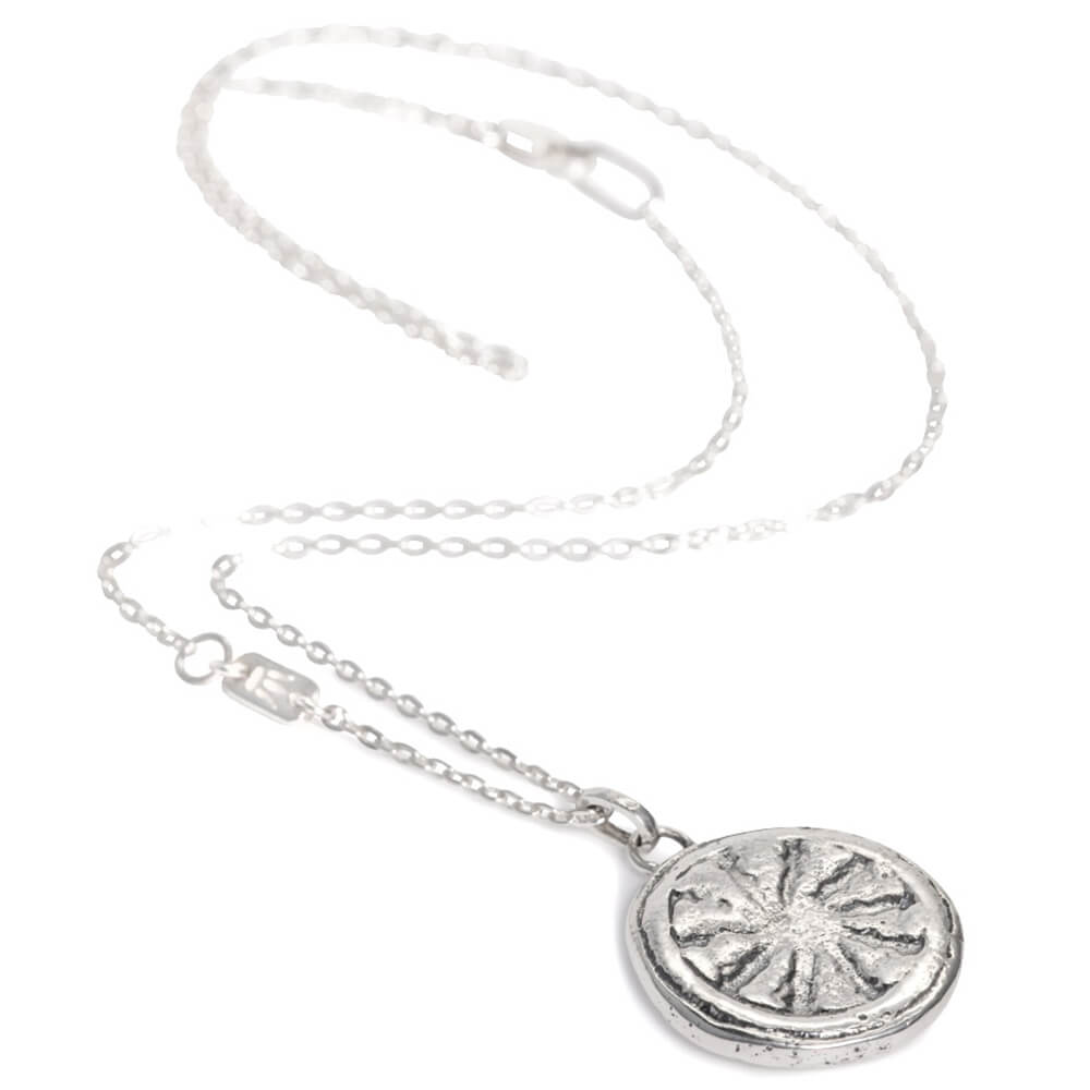 Dharma Wheel Pendant Silver by ETERNAL BLISS - Spiritual Jewellery