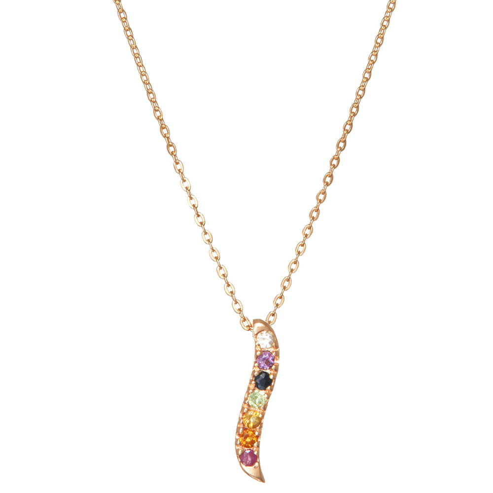 Chakra Flow Anhänger rosévergoldet mit Kette von ETERNAL BLISS - Spiritueller Schmuck
