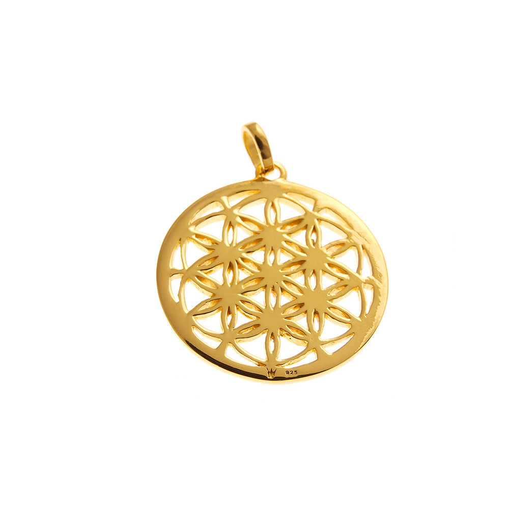 Flower of Life pendant gold-plated mini