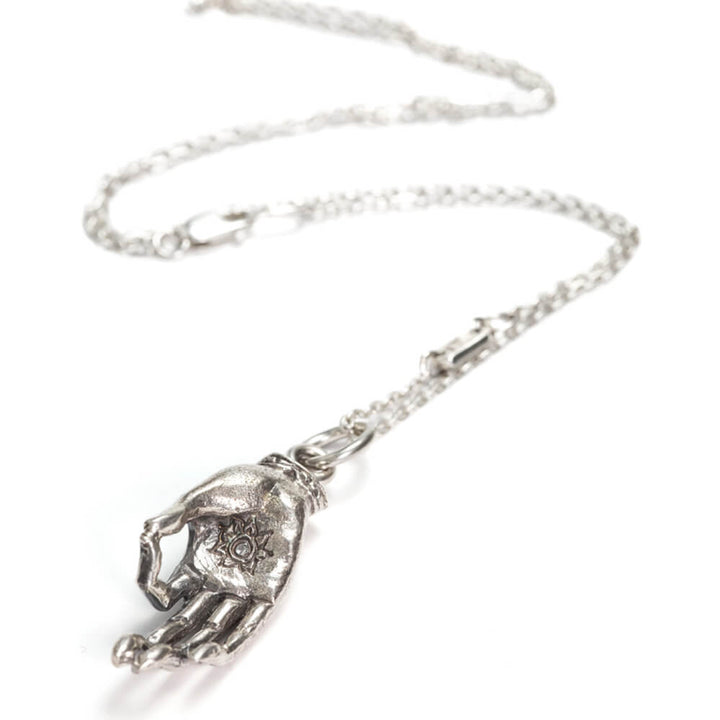 Gyan mudra pendant silver - Concentration  by ETERNAL BLISS - Spiritual Jewellery