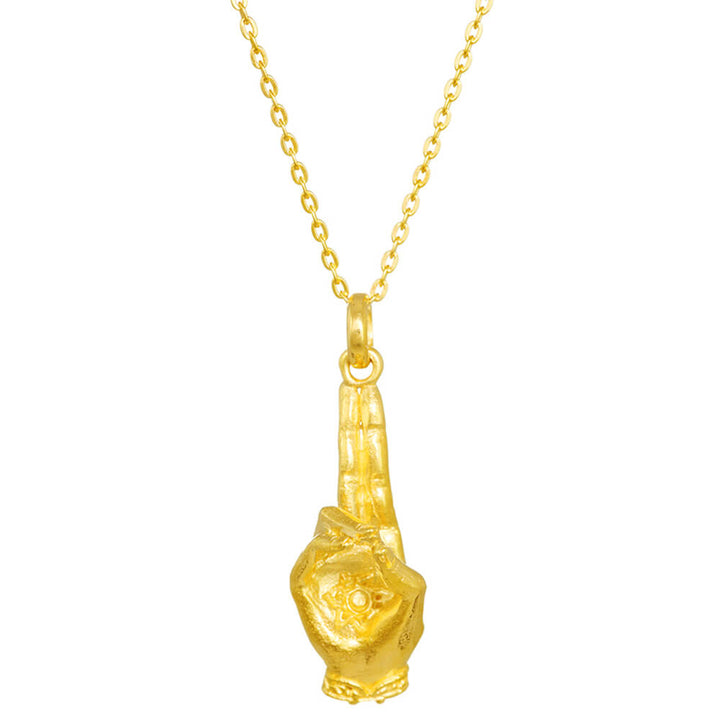 Prana Mudra pendant gold-plated