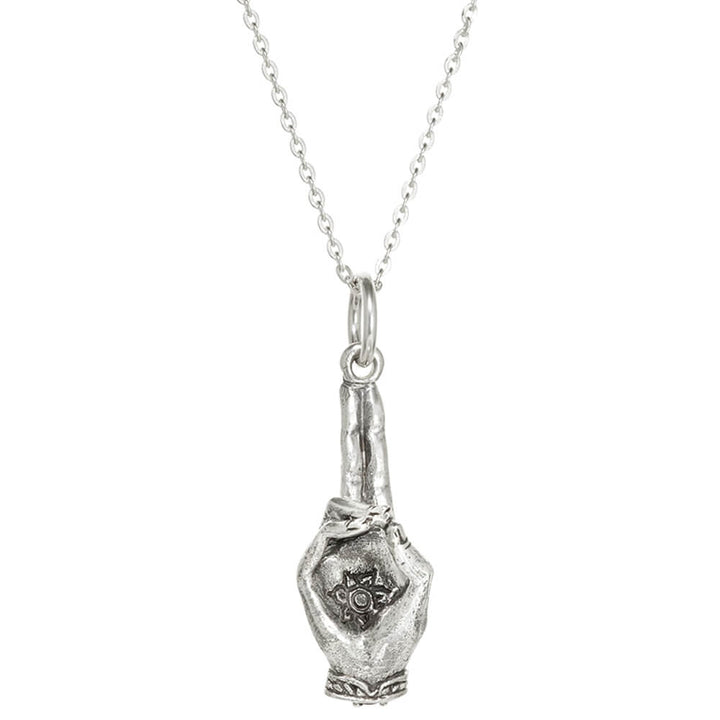 Prana Mudra pendant silver