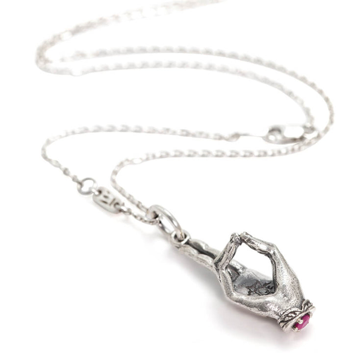 Prana Mudra pendant silver