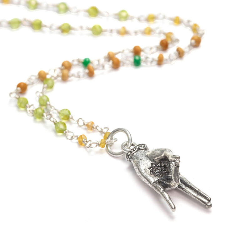 Prithvi Mudra pendant silver
