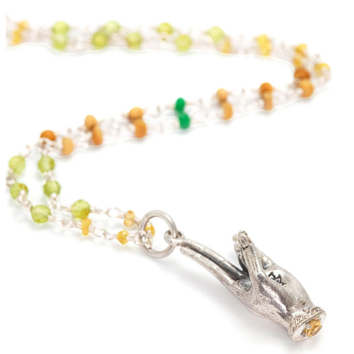Prithvi Mudra pendant silver