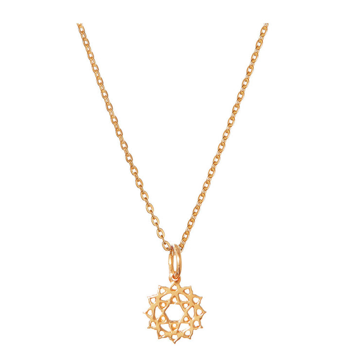 Heart Chakra pendant mini gold-plated silver by ETERNAL BLISS - Spiritual Jewellery