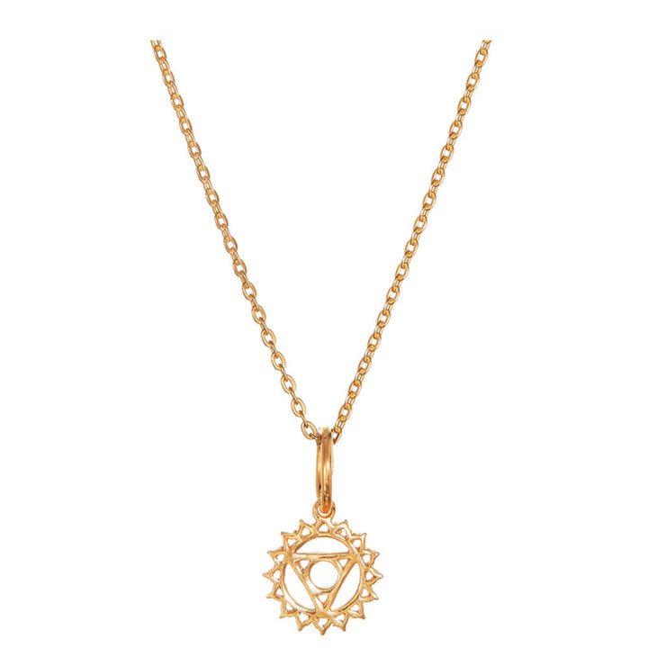 Throat Chakra pendant mini  gold-plated silver by ETERNAL BLISS - Spiritual Jewellery