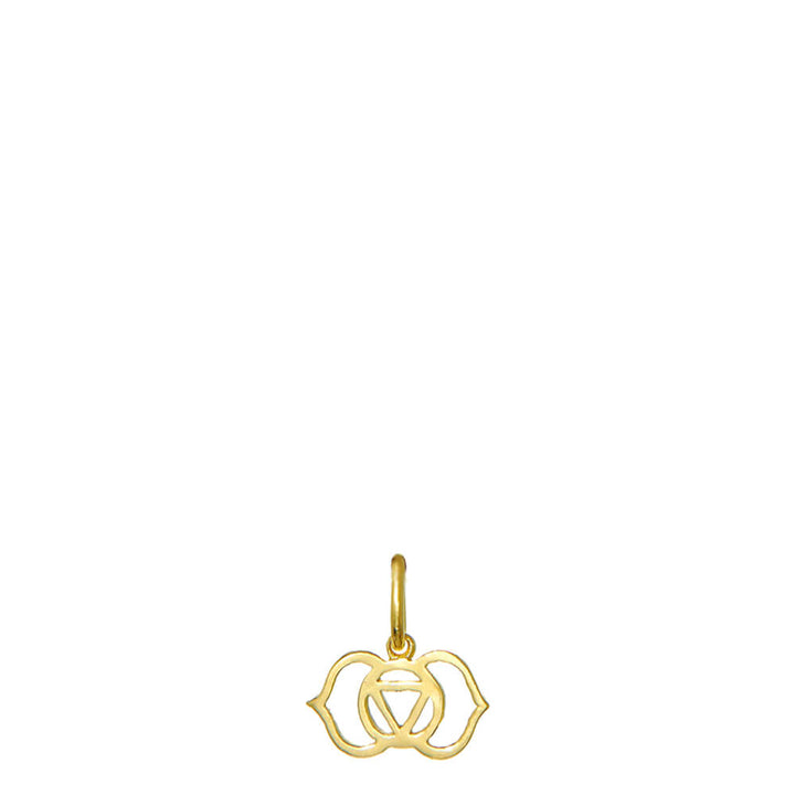 Gold-plated third eye chakra pendant mini by ETERNAL BLISS - spiritual jewellery 