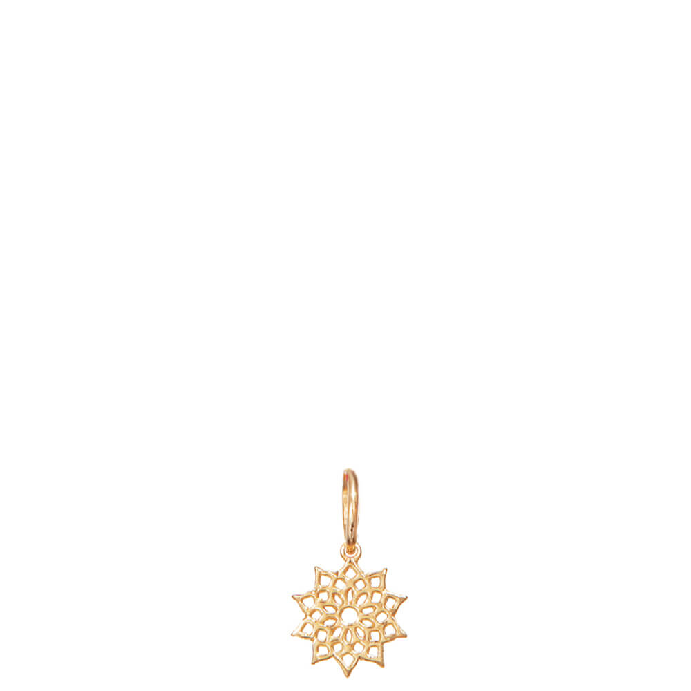 Crown chakra pendant mini rose gold-plated