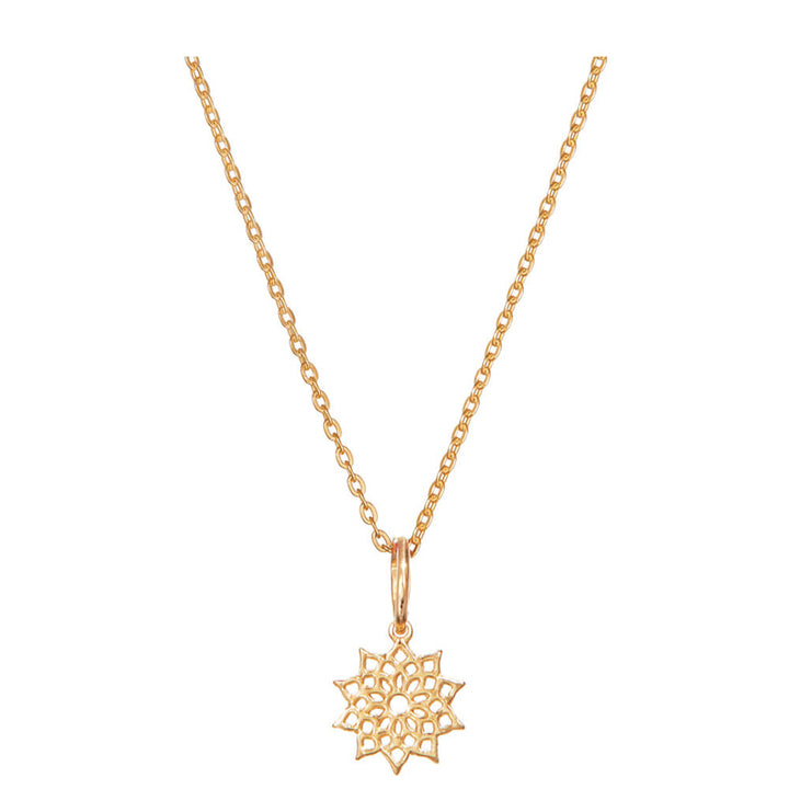 Crown chakra pendant mini rose gold-plated