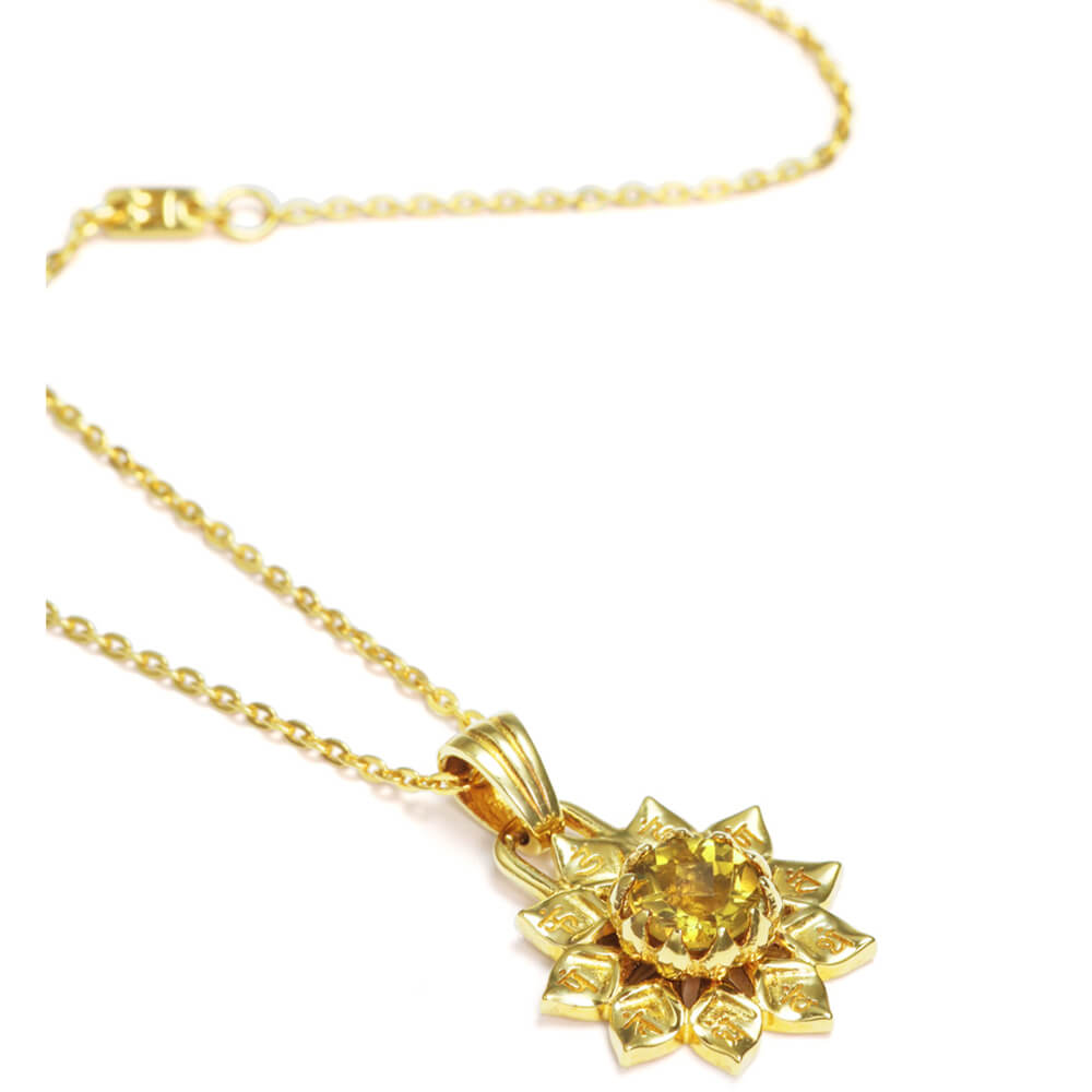 Solar Plexus chakra pendant gold-plated silver by ETERNAL BLISS - spiritual jewellery