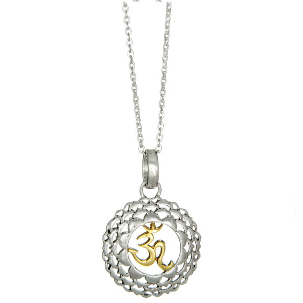 Sahasrara chakra pendant silver