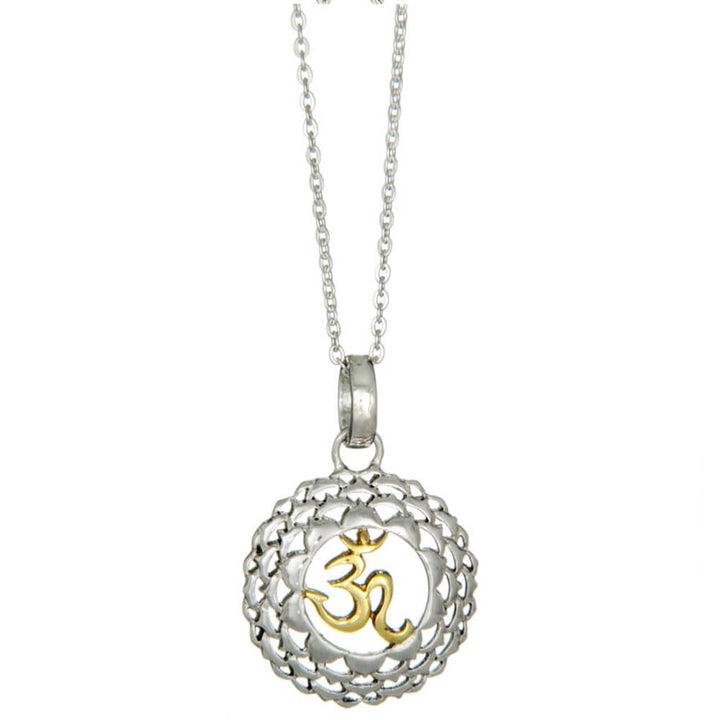 Sahasrara chakra pendant silver